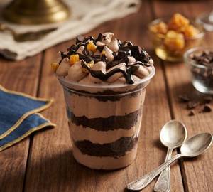 Chocolate mousse jar cake