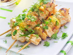 Chicken Garlic Cheese Kebab
