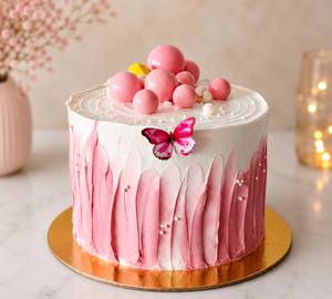 Birthday Pink Decoration Theme Cake