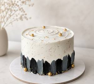 Birthday Black Design Cake