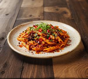Spicy schezwan pasta