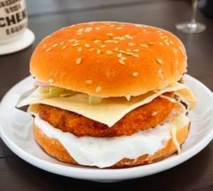 Aloo Tikki Cheese Burger