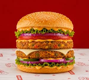Veg tower burger