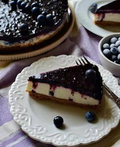 Blueberry Cheese Cake Slice