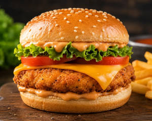 Cheese cream burger