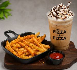 Peri Peri Fries + Cold Coffe