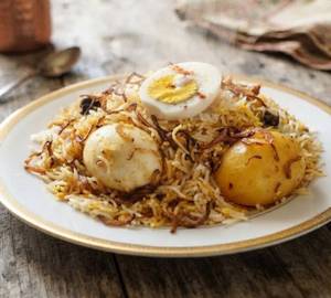 Egg Aloo Biryani [1 Egg, Serves 1]