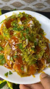 Onion Kachori With Cholle Chat