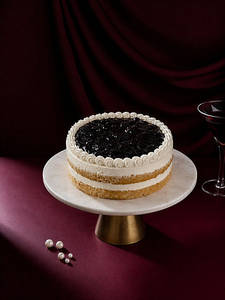 Eggless Blueberry Cake
