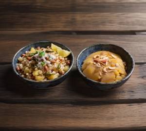 Sabudana Khichdi + Sheera Combo