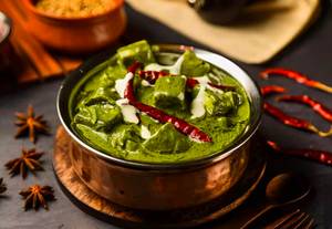 Palak Shaak Paneer (Serves 2)