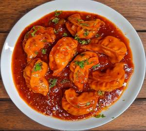 Veg Schezwan Tandoori Momos [6 Pieces]