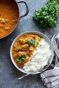 Jalandhari Mushroom Masala Steamed Rice Bowl [serves 1]