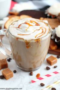 Caramel hot coffee
