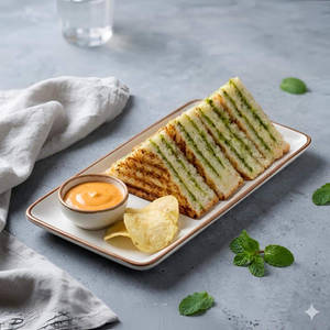 Cheese Chutney Club Sandwich