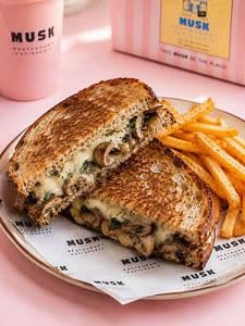 Garlic Mushroom Sourdough Meltwich