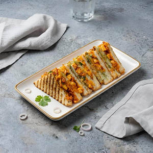 Punjabi Paneer Club Sandwich
