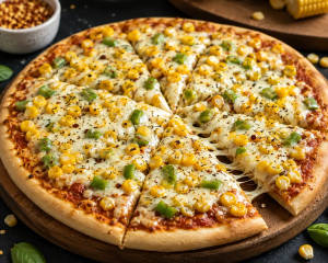 Corn pizza