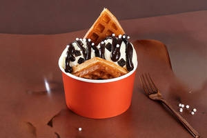 Brownie Waffle Sundae