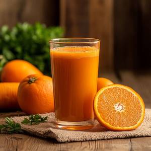 Orange and carrots juice