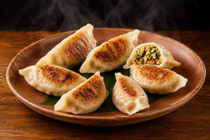 Vegetable Pan Fried Dumplings