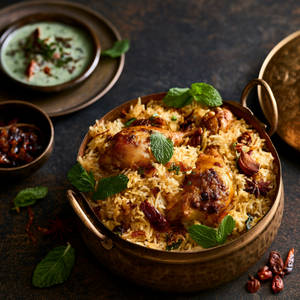 Hyderabadi Dum Chicken Biryani