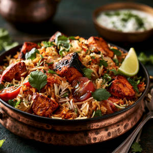 Soya Chaap Biryani