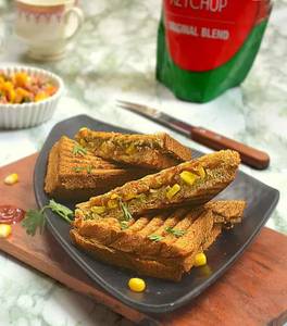 American Corn Cheese Grilled Sandwich