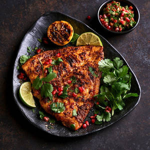 Masala Grilled Fish (sole)