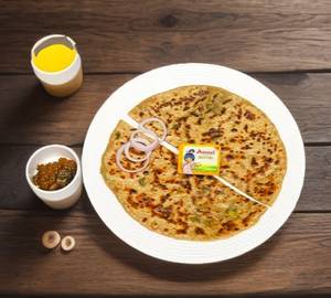 2 Paneer Paratha With Amul Butter