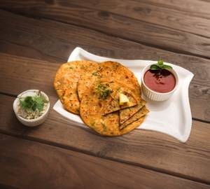Cheese Paneer Pyaaz Paratha