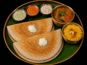 2 Benne Kali Dosa + Pineapple Sheera