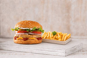 Grilled Chicken Burger Value Meal
