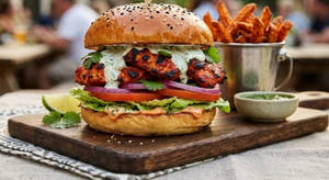 Tandoori Chicken Tikka Burger
