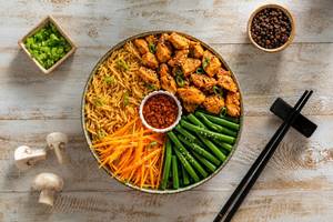 Chinese - Schezwan Mushroom Rice Bowl