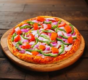 Capsicum And Tomato Pizza