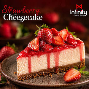 Strawberry Baked Cheesecake