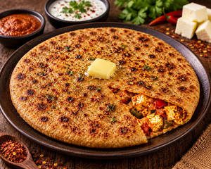 Peri Peri Paneer Paratha