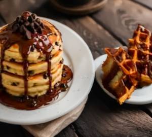 Nutella Pancakes & Nutella Chocolate Waffle
