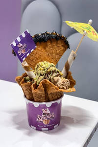 Kunafa Marble Sundae