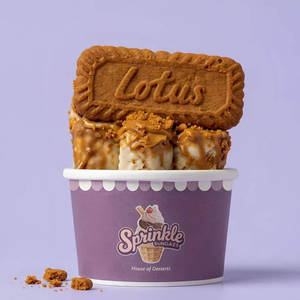 Lotus Biscoff Ice Cream Roll