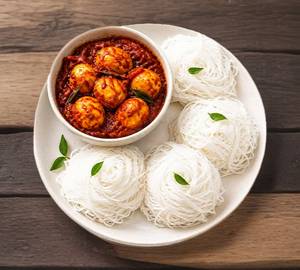 3 Idiyappam + Egg Roast