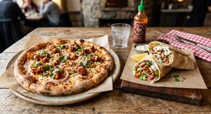 Hot Chicken Pizza [7 Inches] With Regular Shawarma