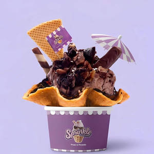 Cold Brownie Marble Sundae