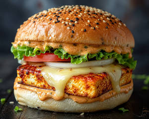 Cheesy Paneer Burger