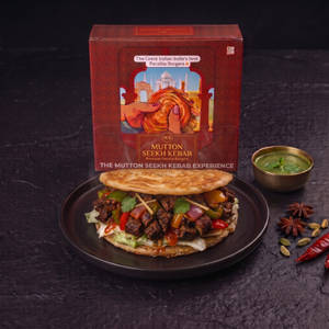Mutton Seekh Paratha Burger