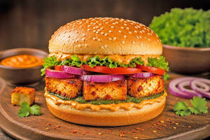 Tandoori Paneer Burger