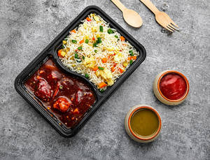 Classic Chicken Fried Rice + Kung Pao Chicken Gravy