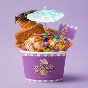 Lotus Biscoff Marble Sundaes