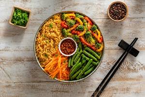 Chinese - Schezwan Dragon Veggie Rice Bowl